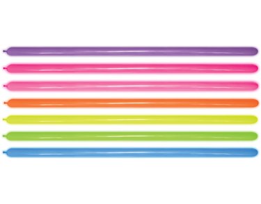 100PK 260 MODELLING NEON ASSORTED SEMPERTEX (20002828)