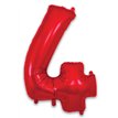 34in NUMBER 4 RED FOIL BALLOON