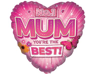 18in NO. 1 MUM FOIL BALLOON