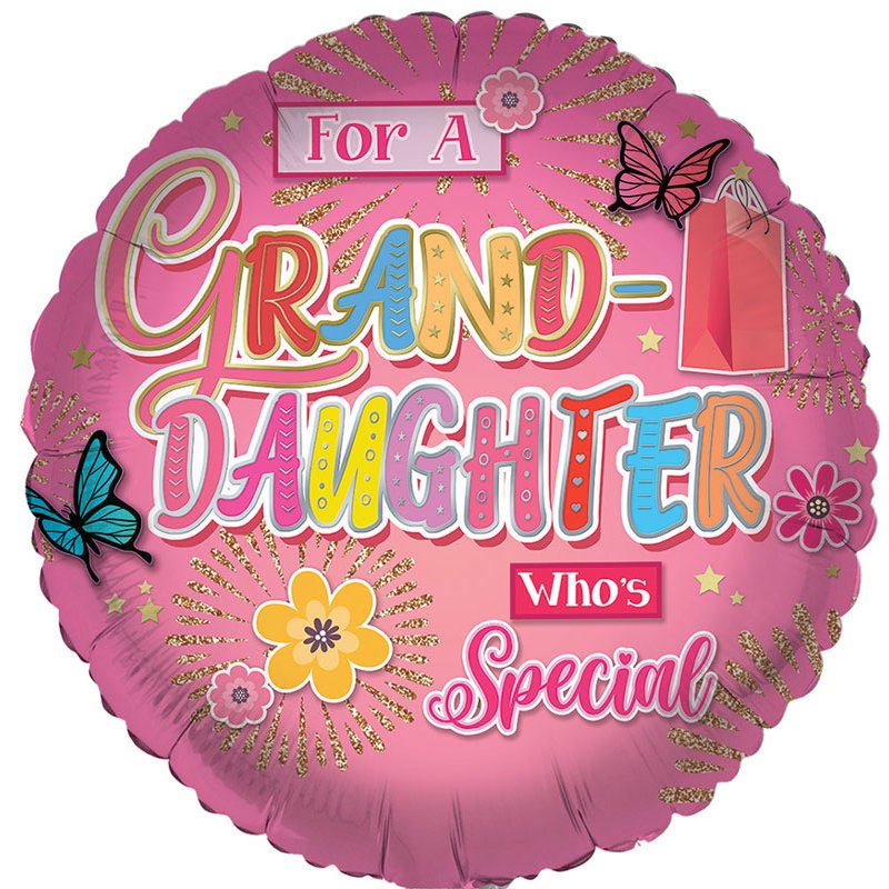 18in GRANDDAUGHTER FOIL BALLOON
