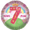 18in AGE 7 FEMALE FOIL BALLOON