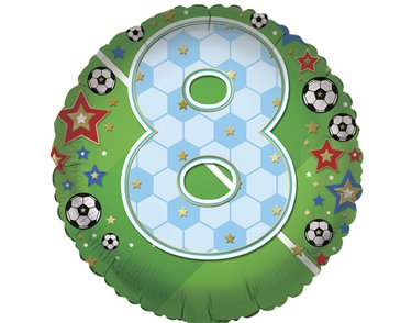 18in AGE 8 MALE FOIL BALLOON