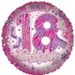 18in AGE 18 FEMALE FOIL BALLOON