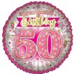 18in AGE 50 FEMALE FOIL BALLOON