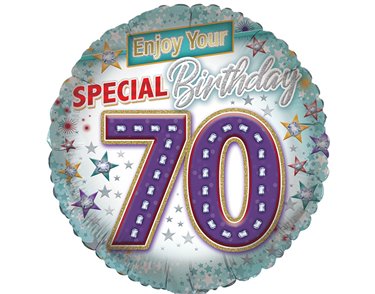 18in AGE 70 GENERIC FOIL BALLOON