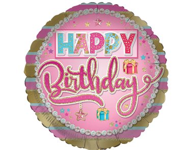 18in OPEN FEMALE BIRTHDAY FOIL BALLOON