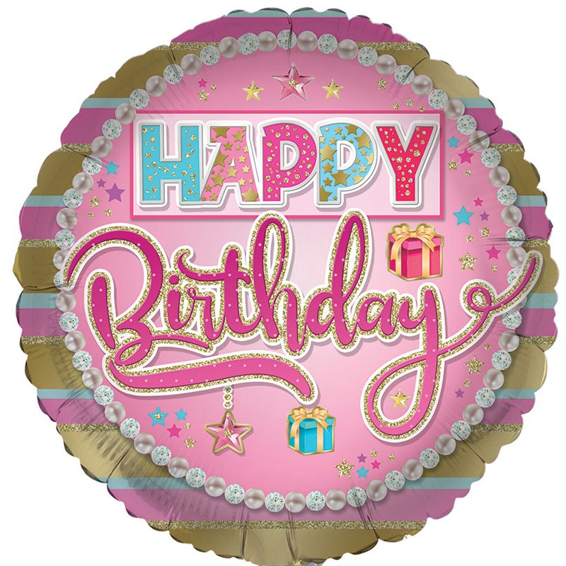 18in OPEN FEMALE BIRTHDAY FOIL BALLOON