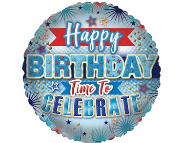 18in OPEN MALE BIRTHDAY FOIL BALLOON