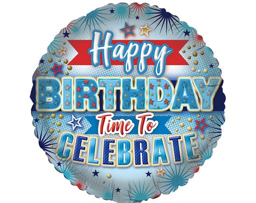 18in OPEN MALE BIRTHDAY FOIL BALLOON