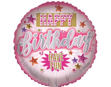 18in OPEN FEMALE BIRTHDAY FOIL BALLOON