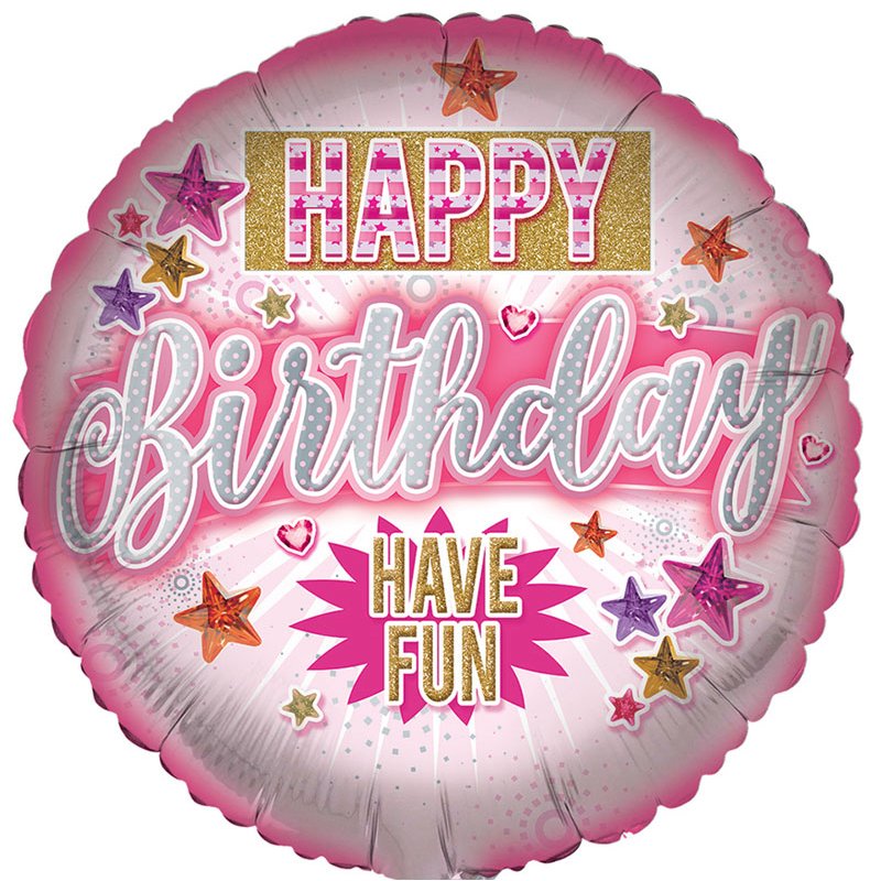 18in OPEN FEMALE BIRTHDAY FOIL BALLOON