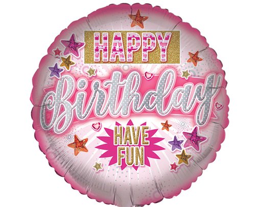 18in OPEN FEMALE BIRTHDAY FOIL BALLOON