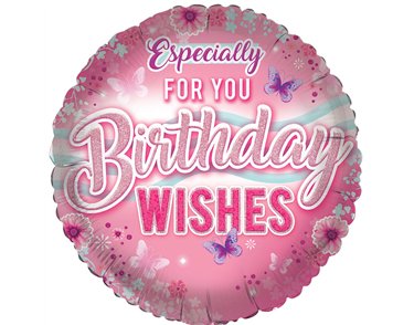 18in OPEN FEMALE OLDER BIRTHDAY FOIL BALLOON