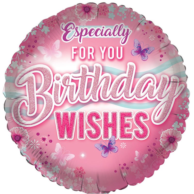 18in OPEN FEMALE OLDER BIRTHDAY FOIL BALLOON