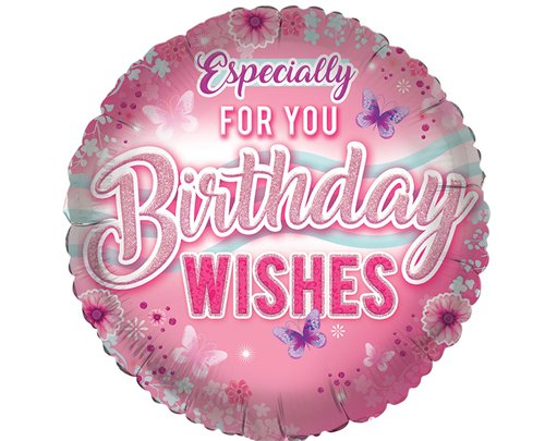 18in OPEN FEMALE OLDER BIRTHDAY FOIL BALLOON
