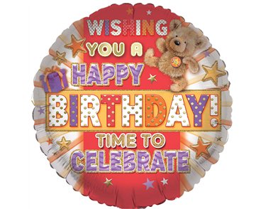 18in OPEN CUTE GENERIC BIRTHDAY FOIL BALLOON