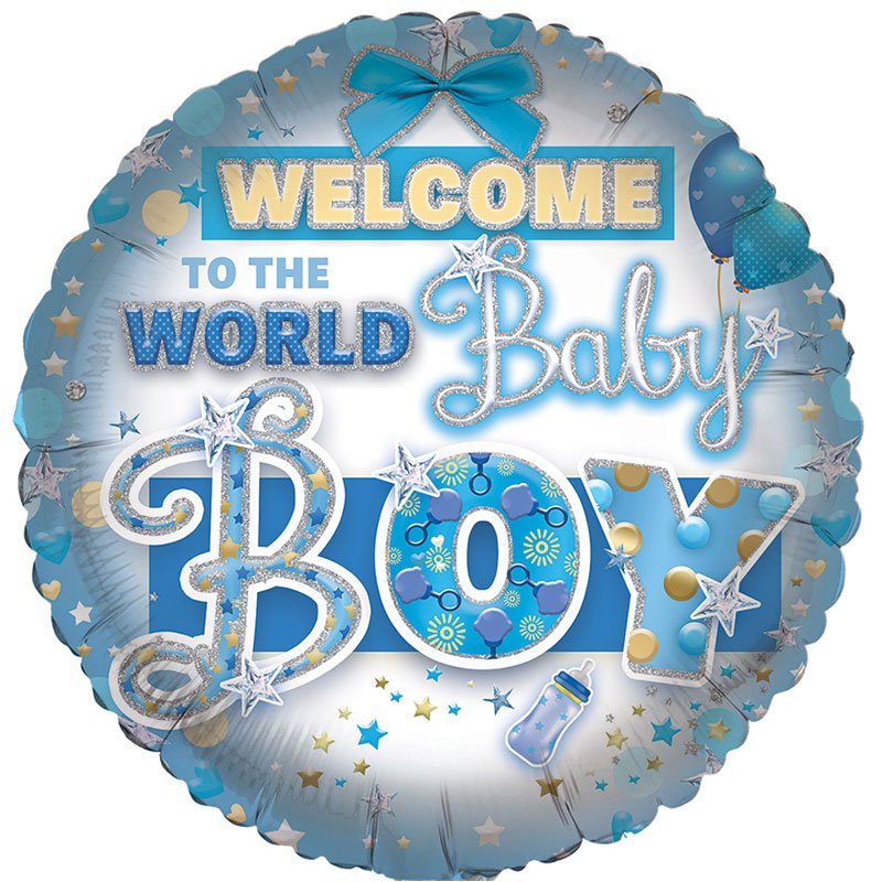 18in BABY BOY FOIL BALLOON