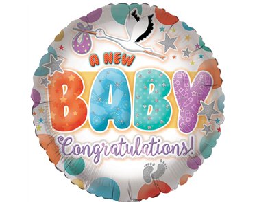 18in BABY GENERIC FOIL BALLOON