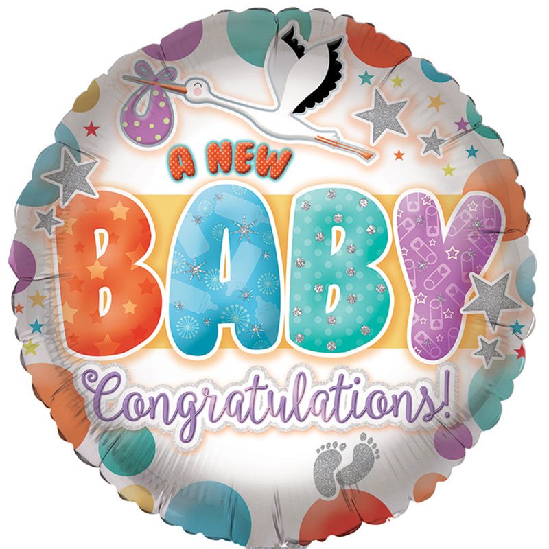 18in BABY GENERIC FOIL BALLOON