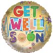 18in GET WELL FOIL BALLOON