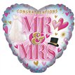 18in MR & MRS FOIL BALLOON