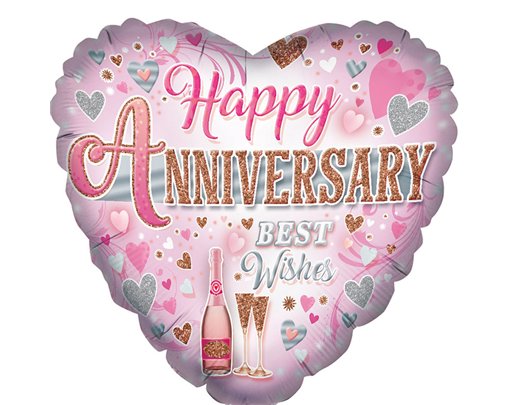 18in ANNIVERSARY FOIL BALLOON