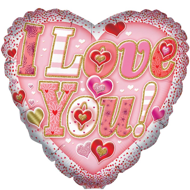 18in I LOVE YOU FOIL BALLOON