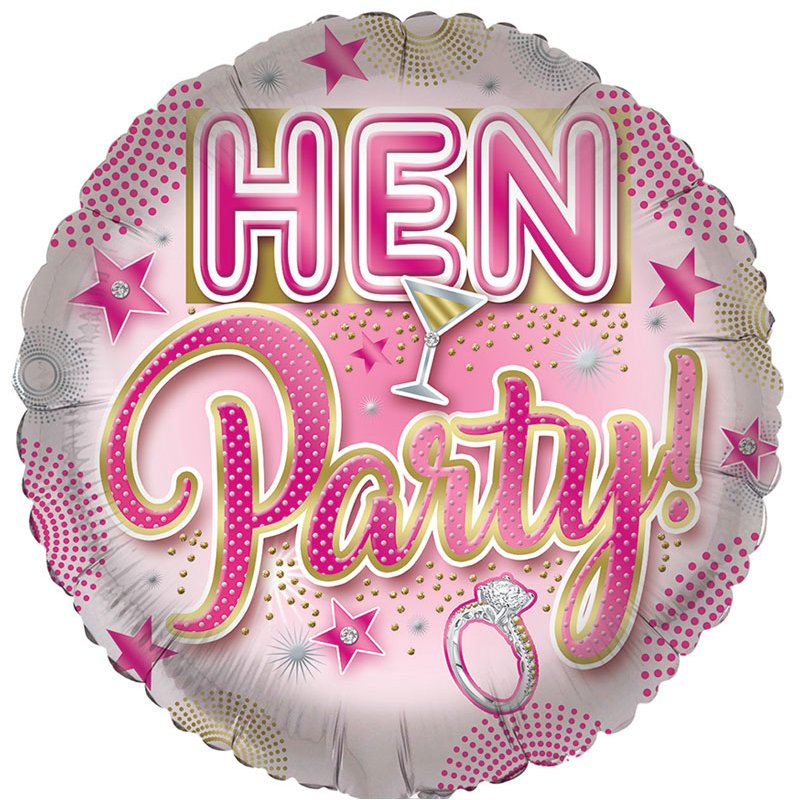 18in HEN PARTY FOIL BALLOON