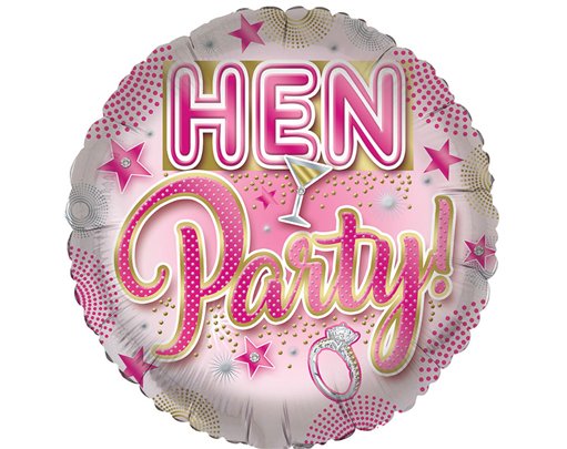 18in HEN PARTY FOIL BALLOON