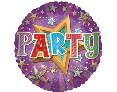 18in PARTY FOIL BALLOON
