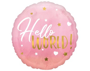 18in PINK BABY GIRL FOIL BALLOON