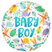 18in BABY BOY WATERCOLOR FOIL BALLOON