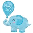 BABY BOY ELEPHANT SUPERSHAPE FOIL BALLOON