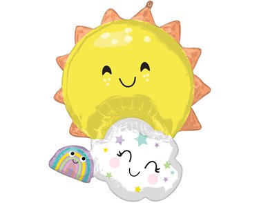 RAINBOW FAMILY SUPERSHAPE FOIL BALLOON