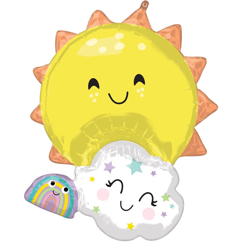 RAINBOW FAMILY SUPERSHAPE FOIL BALLOON