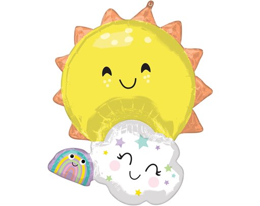 RAINBOW FAMILY SUPERSHAPE FOIL BALLOON