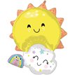 RAINBOW FAMILY SUPERSHAPE FOIL BALLOON