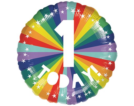18in 1 TODAY BIRTHDAY BRIGHTS FOIL BALLOON