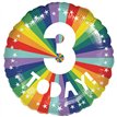 18in 3 TODAY BIRTHDAY BRIGHTS FOIL BALLOON