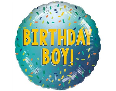 18in BIRTHDAY BOY FOIL BALLOON
