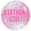 18in BIRTHDAY GIRL FOIL BALLOON