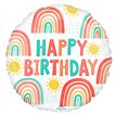 18in RETRO RAINBOW BIRTHDAY FOIL BALLOON