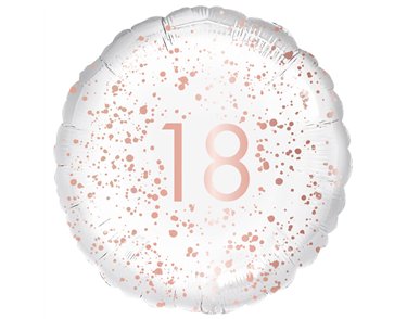 18in ROSE GOLD 18 FOIL BALLOON
