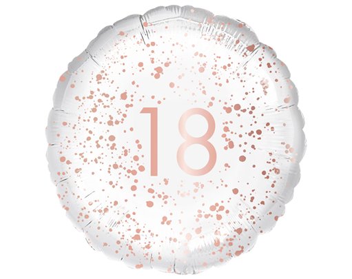 18in ROSE GOLD 18 FOIL BALLOON