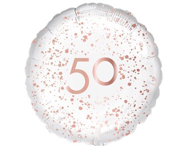 18in ROSE GOLD 50 FOIL BALLOON