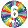 18in 6 TODAY BIRTHDAY BRIGHTS FOIL BALLOON