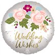 18in WEDDING WISHES FLORAL FOIL BALLOON