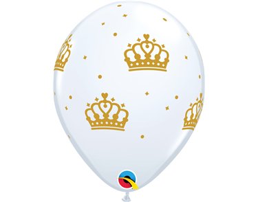 6PK 12in CROWNS LATEX BALLOONS