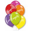 6PK 27cm CONGRATS LATEX BALLOONS