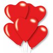 6PK MEDIUM RED HEARTS LATEX BALLOONS